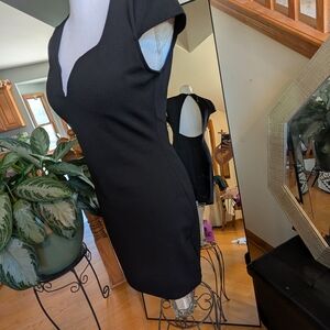 Lulu's Black Short Sleeve Dress